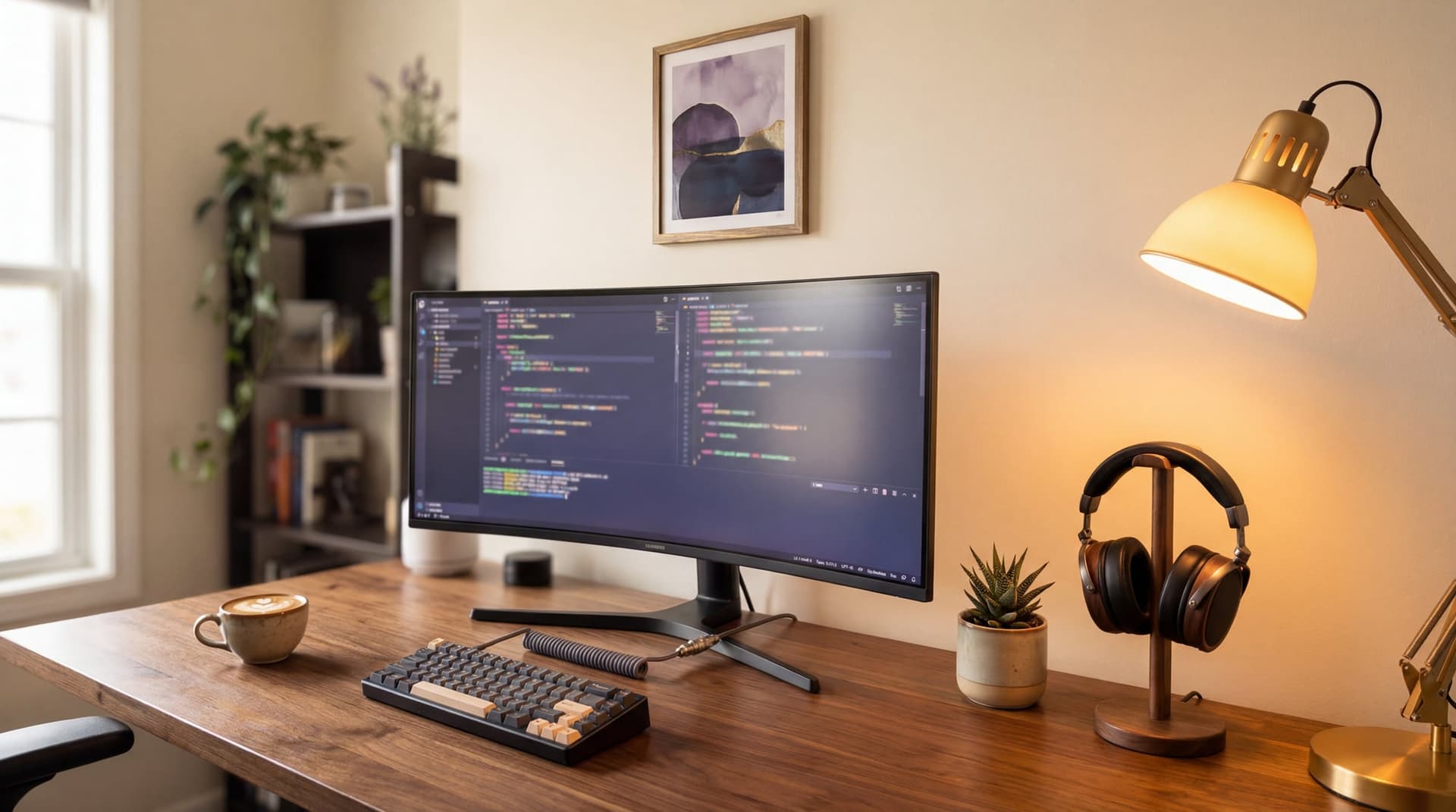 Authentisch wirkende Workspace-Szene für kreative Fotografen